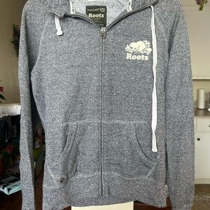 Roots Heathered Gray Full-Zip Hoodie